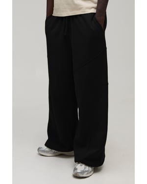 Extreme Wide Leg Exposed Seam Toggle Hem Jogger