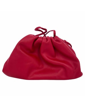 Bottega Veneta Mini The Pouch Bag in Red Leather