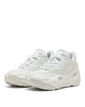 Boys Puma Kids La France Runner Trainers in Wht Glow-Silver