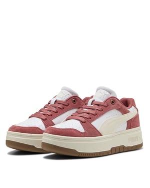 Women's Puma Rebound Femme Low Trainers in White-Frosted