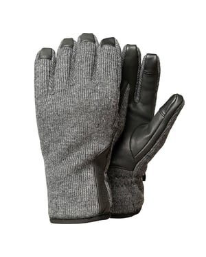 Heren Waterdichte Wolmix Leren Palmen Winter Touchscreen Handschoenen