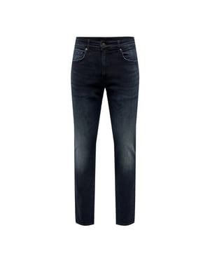 Only & Sons Onsloom slim blue black 6921 dnm no blue denim