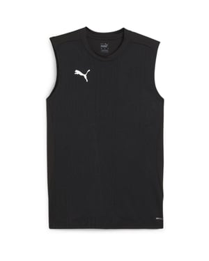Men's Puma Teamfinal Training Short Sleeve Performance T-Shirt in Puma Black