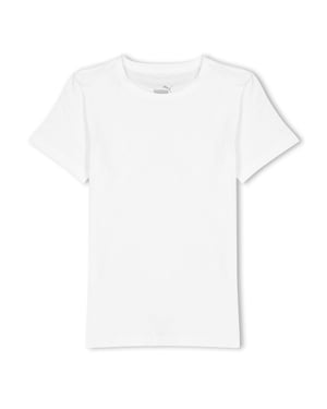 Boys Puma Ts Blank Tee Jr T-Shirt Unisex Kids in Puma White