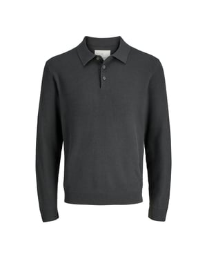 Jack & Jones Trui Cooper Knit Polo Grijs