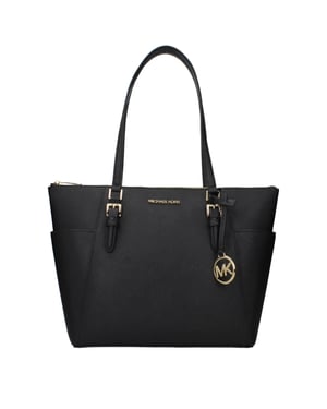 Michael Kors svart läder axelväska