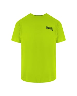 Basis Korte Mouwen Logo T-shirt in Geel