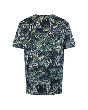 Korte Mouwen T-shirt in Marineblauw