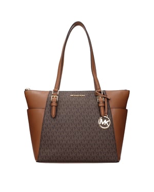 Michael Kors Brun Läder Axelväska
