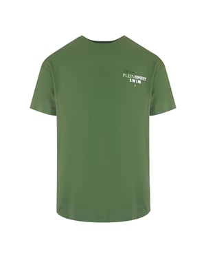 Korte Mouwen T-shirt in Olijf