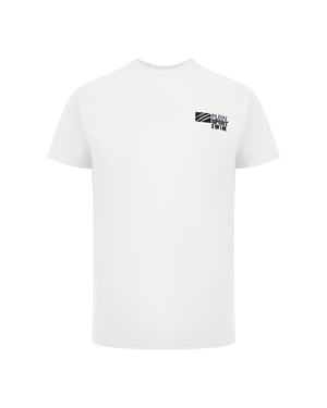 Klassieke T-shirt met Korte Mouwen en Logo in Wit