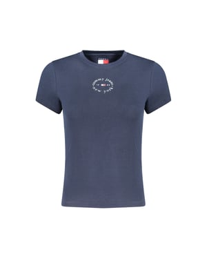 Tommy Hilfiger Blauwe Katoenen Dames T-shirt
