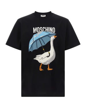 Moschino Zwarte Katoenen T-Shirt