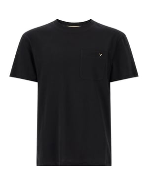 Valentino Garavani Zwarte Katoenen T-shirt