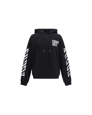 Off-White Svart Bomulls Sweatshirt