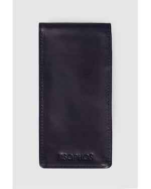 Leather Glass Case in Dark Red