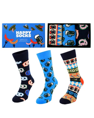 Happy Socks 3-Pack Multicolour Oktoberfest Gift Set