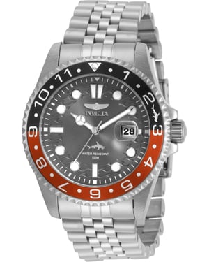 Invicta Pro Diver 30621 Herenhorloge - Quartz Uurwerk - Roestvrij Staal met Grijze Wijzerplaat - 43 mm