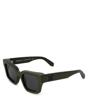 Accessories Off White Richardson Rectangle Full Rim Sunglasses in Military Green