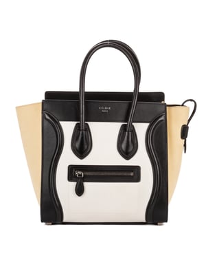 Tricolor Micro Luggage Shoulder Bag