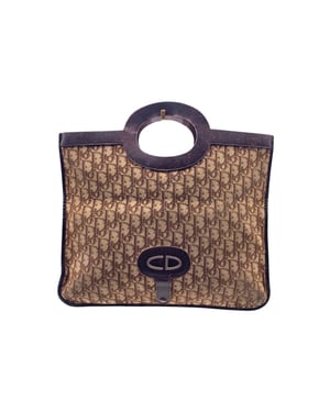 Dior Vintage stoffen clutch Trotter