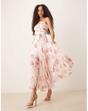 Forever New corset maxi dress in mixed floral