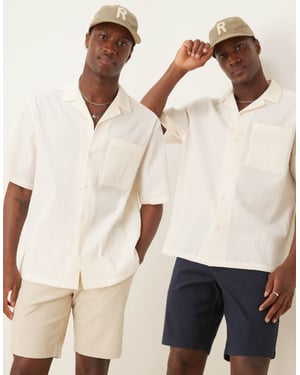 ASOS DESIGN 2-pack slim regular längd chinoshorts i stenfärg och marinblå