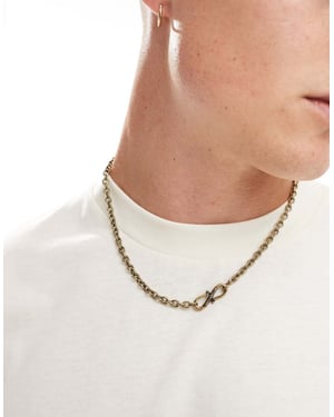 Classics 77 länk hängande halsband i guld