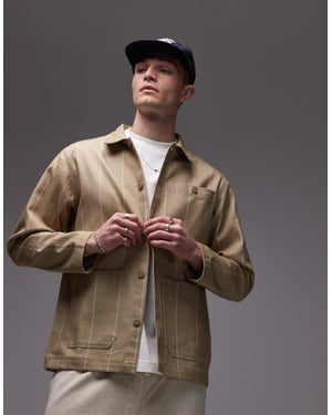 Parlez flow logodetaljerad chorejacka i greige