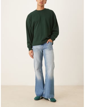 ASOS DESIGN vida flare jeans i vintage tvätt