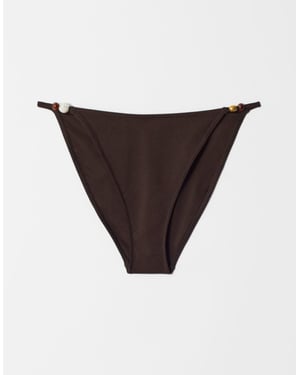 & Other Stories bikiniunderdel med snäckremmar i brun