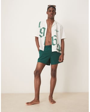 Abercrombie & Fitch badkläder 5\\' seersucker shorts i grön