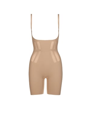 Luxe control bodyshort in beige