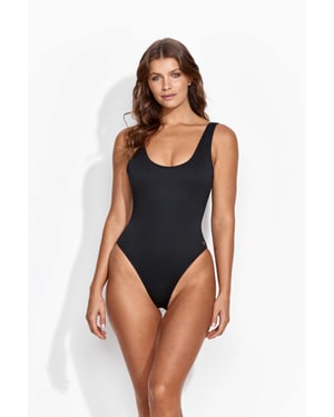 Sienna High Cut Ribbed Swimsuit