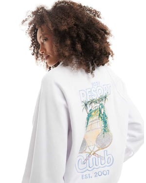 Cotton On lätt fleece-set i vitt