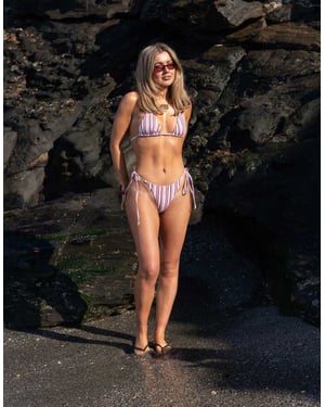 Daisy Street x Molly Mcfarlane tie side bikini bottoms