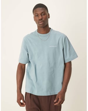 Abercrombie & Fitch premium logot-shirt i blått