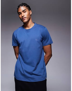BOSS Bodywear 365 logotryck t-shirt regular fit i mellanblå