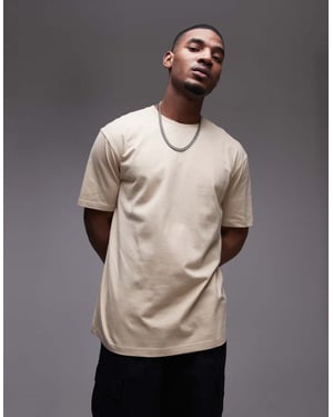 Topman avslappnad passform t-shirt i sten