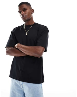 ASOS DESIGN supertjock oversized t-shirt i svart