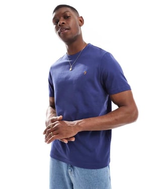 Farah Danny t-shirt i mellanblå - MBLUE