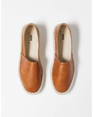 ASOS DESIGN espadriller i brunt
