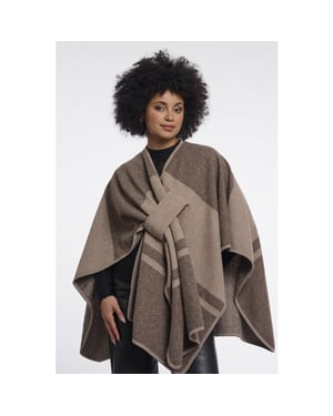 Rino & Pelle cape levi.7002611 11169 toffee check