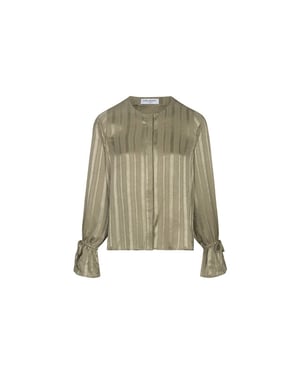 Lofty Manner blouse hella satin relaxed rh06 352 kaki