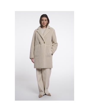 Rino & Pelle reversible double breasted coat juna.7002611 9030 birch