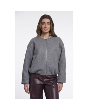 Rino & Pelle bomber jacket mona.7002611 11170 mid grey melange