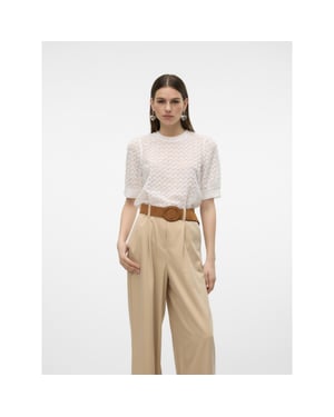 Vero Moda Vmbecca lace ss o-neck top jrs ga n