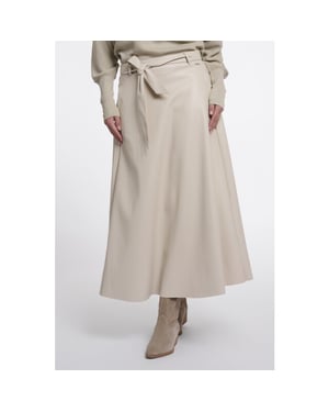 Rino & Pelle faux leather skirt with belt chelsea.7502611 9030 birch