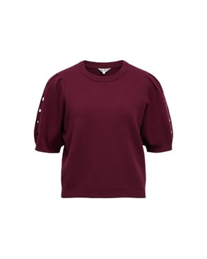 Object objyuki s/s re knit pullover noos 23047215 windsor wine
