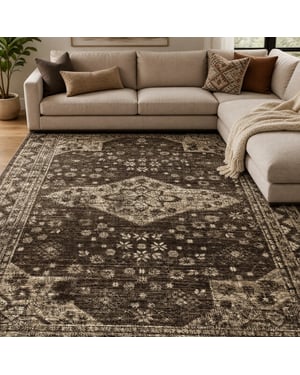 Muratap Vintage vloerkleed bruin beige- 160x230 cm